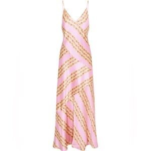 Azalea Satin Floral Maxi Dress by LoveShackFancy size small, never worn